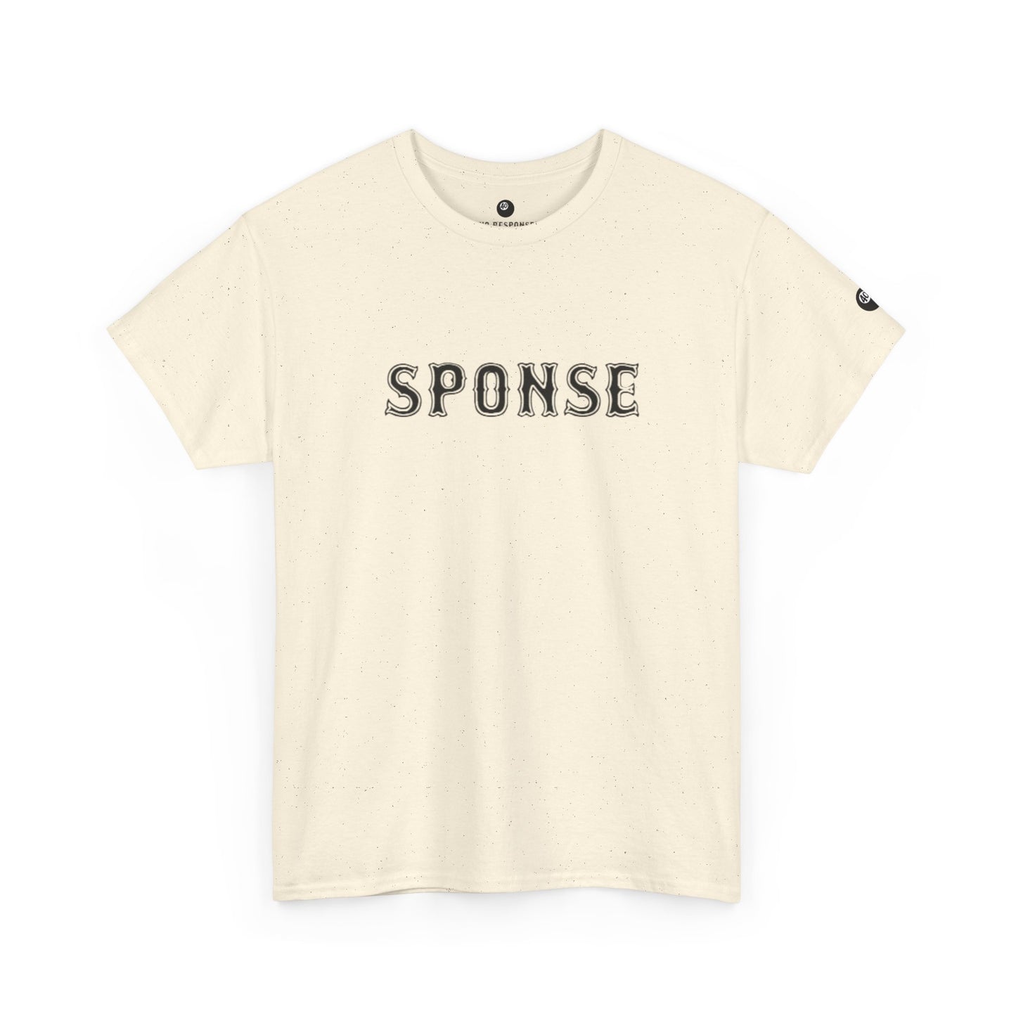 Sponse Graphic Tee — Minimalist Vintage Lettering Cotton T‑Shirt