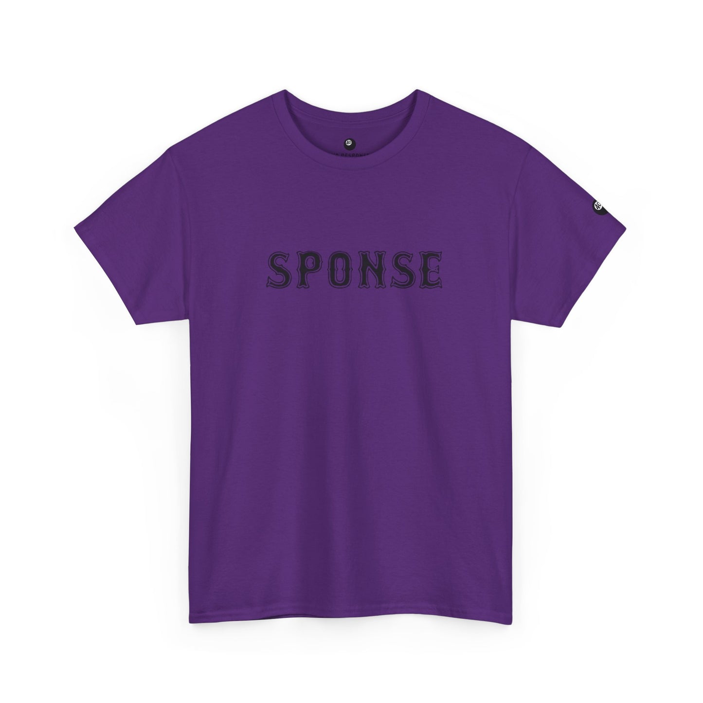Sponse Graphic Tee — Minimalist Vintage Lettering Cotton T‑Shirt