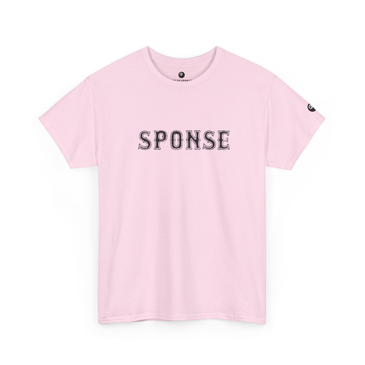 Sponse Graphic Tee — Minimalist Vintage Lettering Cotton T‑Shirt
