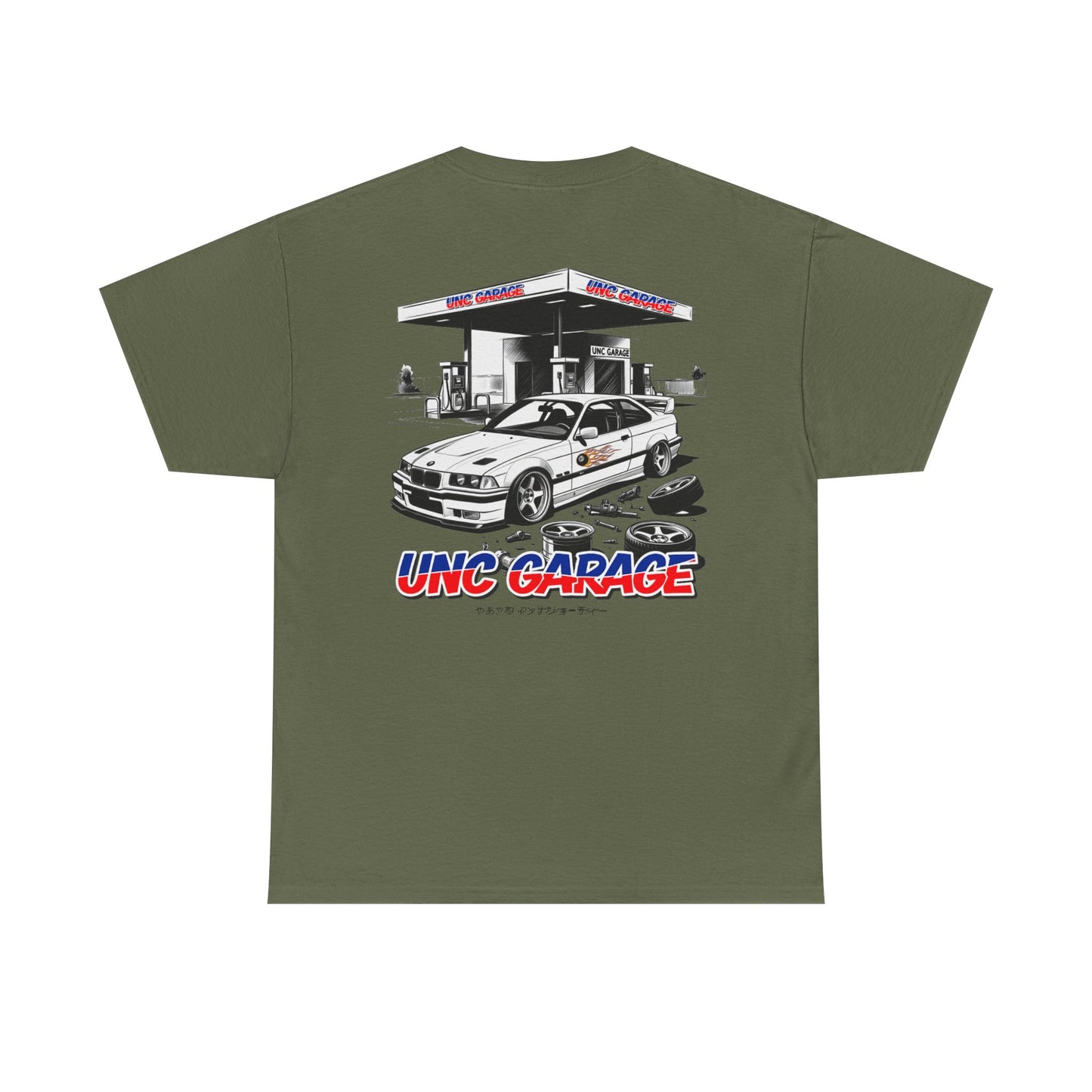 UNC GARAGE GAS STATION TSHIRT