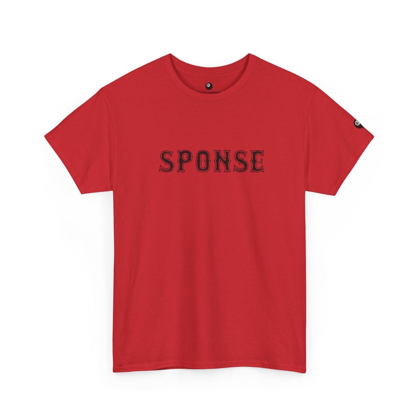 Sponse Graphic Tee — Minimalist Vintage Lettering Cotton T‑Shirt